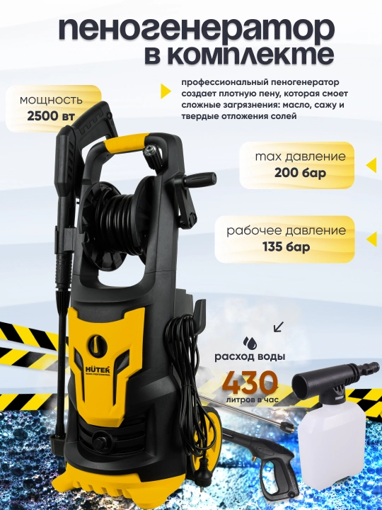 Мойка высокого давления Huter W200i PROFESSIONAL арт. 70/8/41