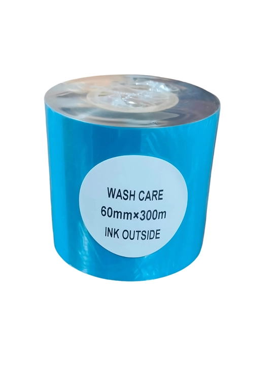 Риббон Wash Care, термотрансферный, черный, для термотрансферного принтера, 1 шт