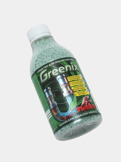 Антизасор, Средство для прочистки труб от засоров GREENIX 350 гр