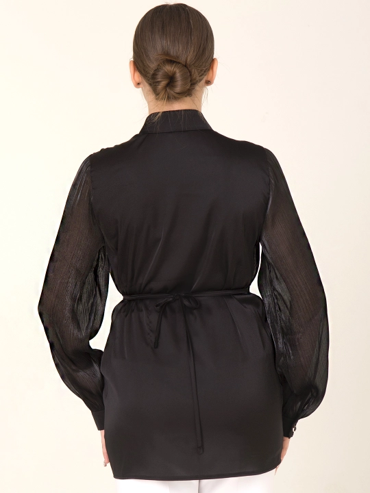 Рубашка DEGO, с цветочным декором, 44-S, 58-5XL