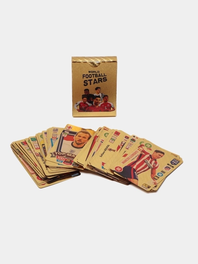 Карты игроков ФИФА, 10 шт, Роналду, Месси, Барселона, Реал Мадрид, Хусанов, Манчестер Сити — KANSTUZ-JINNURI-БЕЖЕВ