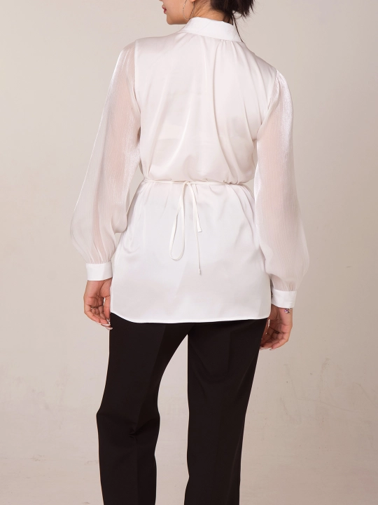 Рубашка DEGO, с цветочным декором, 44-S, 58-5XL