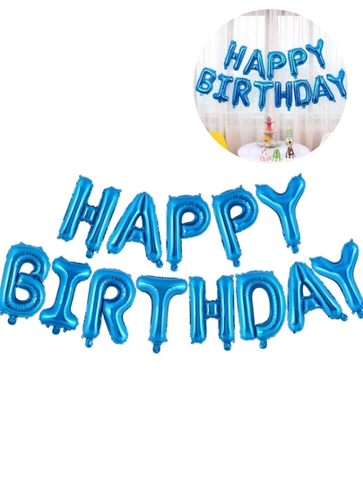 Шарики буквы "Happy Birthday" для дня рождения, надпись на стену