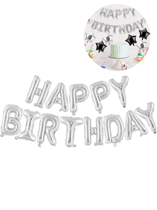 Шарики буквы "Happy Birthday" для дня рождения, надпись на стену
