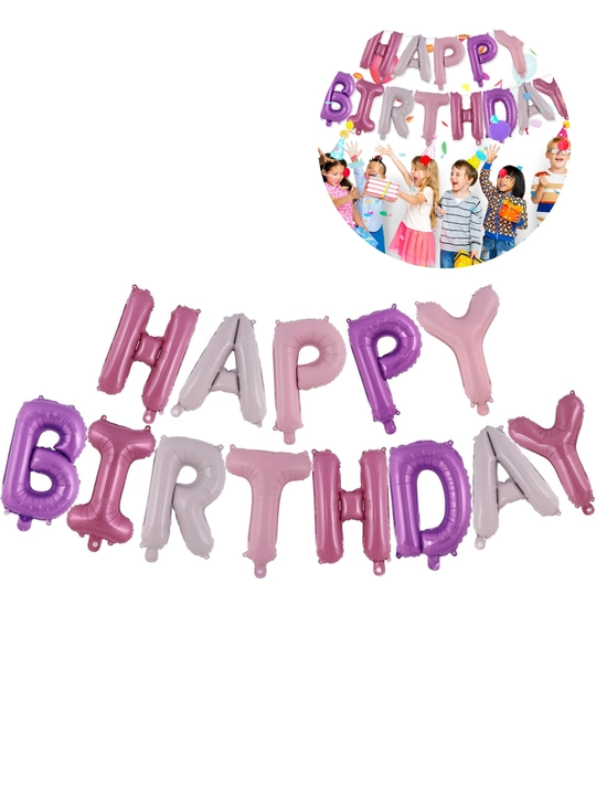 Harfli "Happy Birthday" sharlar, Tug'ilgan kun tadbirlari uchun sharlar to'plami