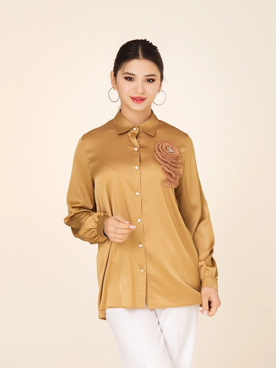 Ayollar ko'ylagi, gulli bezakli, katta olchamli, DEGO, 46-M, 58-5XL - 