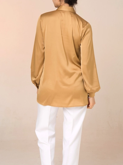 Женская рубашка, c цветочным декором, больших размеров, DEGO, 46-M, 58-5XL