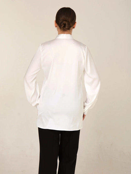 Женская рубашка, c цветочным декором, больших размеров, DEGO, 46-M, 58-5XL