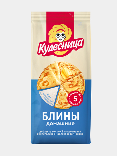 Смесь для выпечки Аладушкин, блины домашние, 350 гр - 