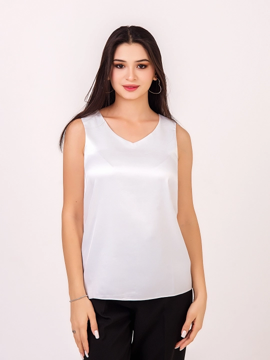 Ayollar uchun ipak mayka, katta o'lchamli, DEGO, 44-S, 62-7XL