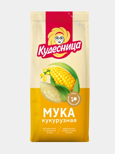 Кукурузная мука Кудесница, 500 гр — MUSTARD-P01AFC1