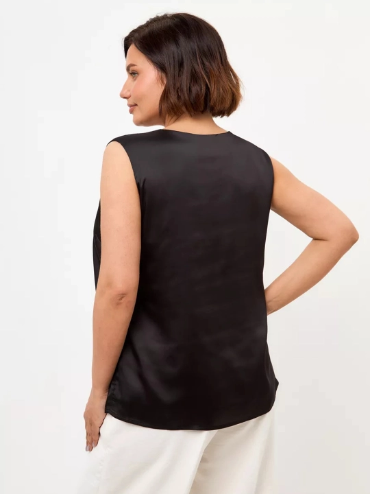 Ayollar uchun ipak mayka, katta o'lchamli, DEGO, 44-S, 62-7XL