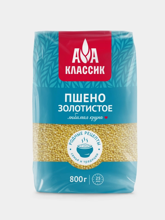 Крупа пшено золотистое Агро-Альянс классик, 800 г - 