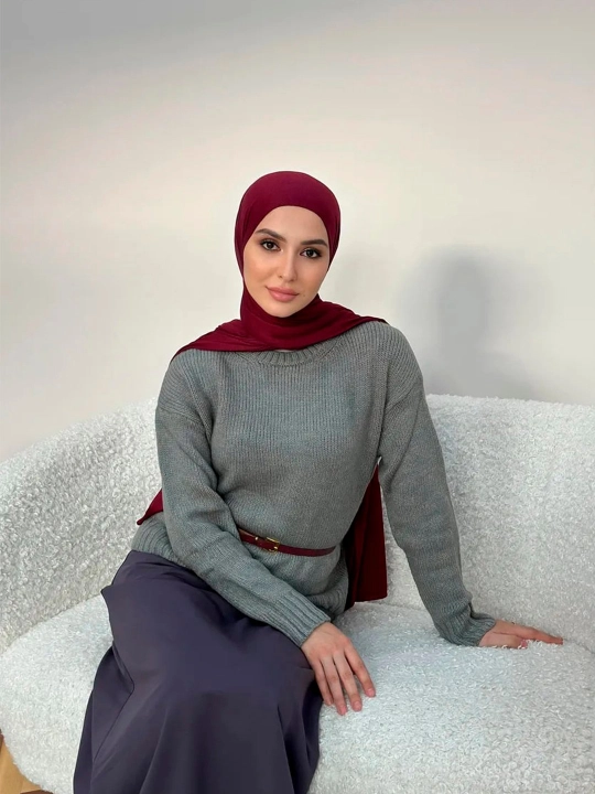 Ayollar va qizlar uchun sharflar to‘plami, o‘lchami 170×70 sm, ro‘mol va sharf bilan