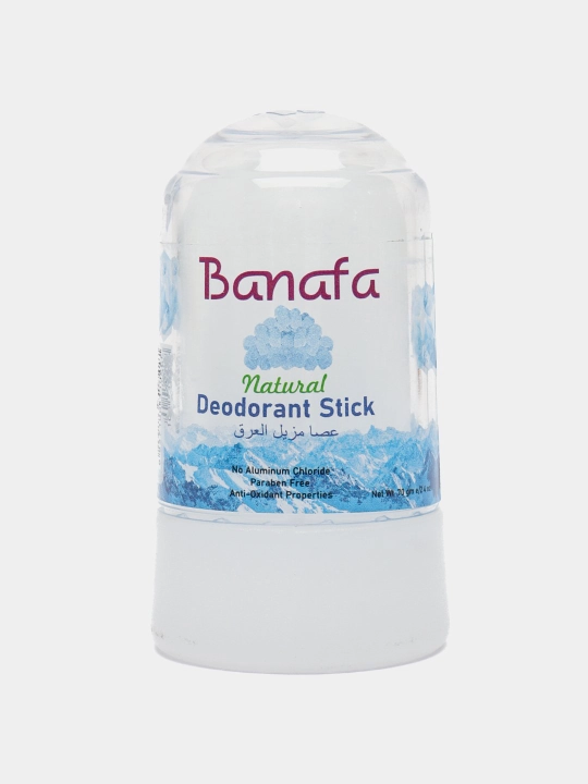 Banafa tabiiy minerallar va achchiq toshli dezodarant stik, 70 gr - 