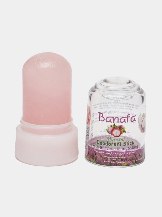 Banafa tabiiy minerallar va achchiq toshli dezodarant stik, 70 gr
