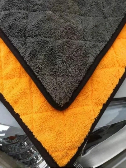 Тряпка для автомобиля, из микрофибры, двустороннее, 60 cм*30 см — SAMAVTO-MKFIBRA