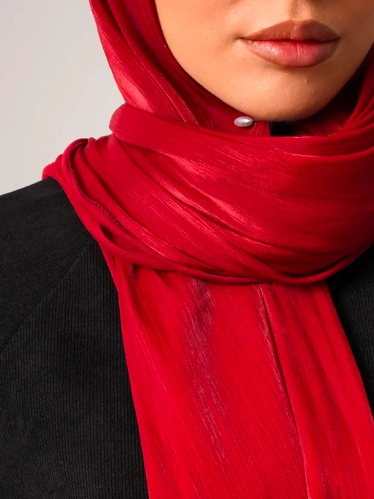 Organza sharf, ayollar ro'moli, hijob, haj va umra uchun mos, o'lchami 175 x 75 sm