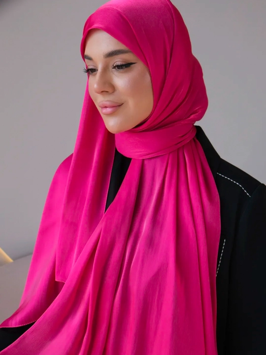 Organza sharf, ayollar ro'moli, hijob, haj va umra uchun mos, o'lchami 175 x 75 sm