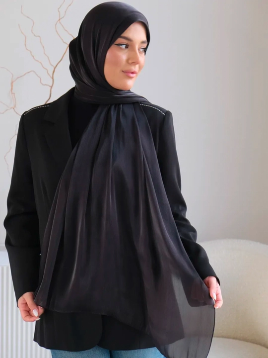 Organza sharf, ayollar ro'moli, hijob, haj va umra uchun mos, o'lchami 175 x 75 sm - 