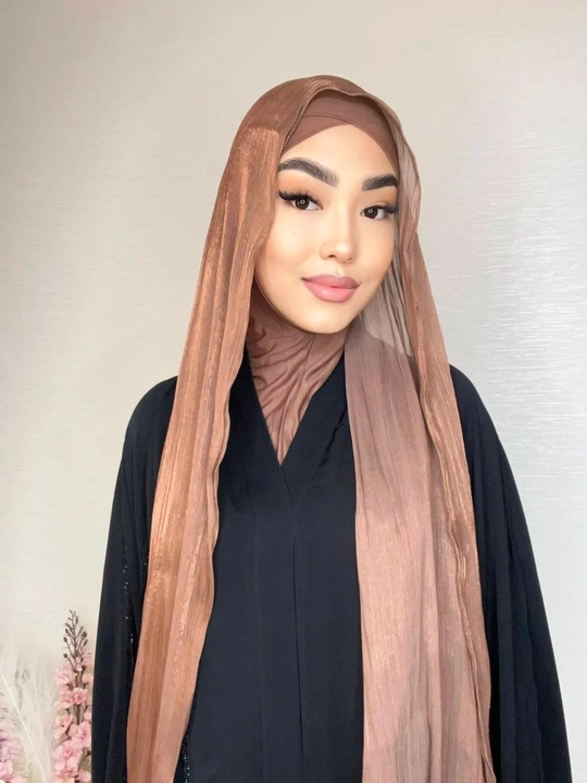 Organza sharf, ayollar ro'moli, hijob, haj va umra uchun mos, o'lchami 175 x 75 sm - 