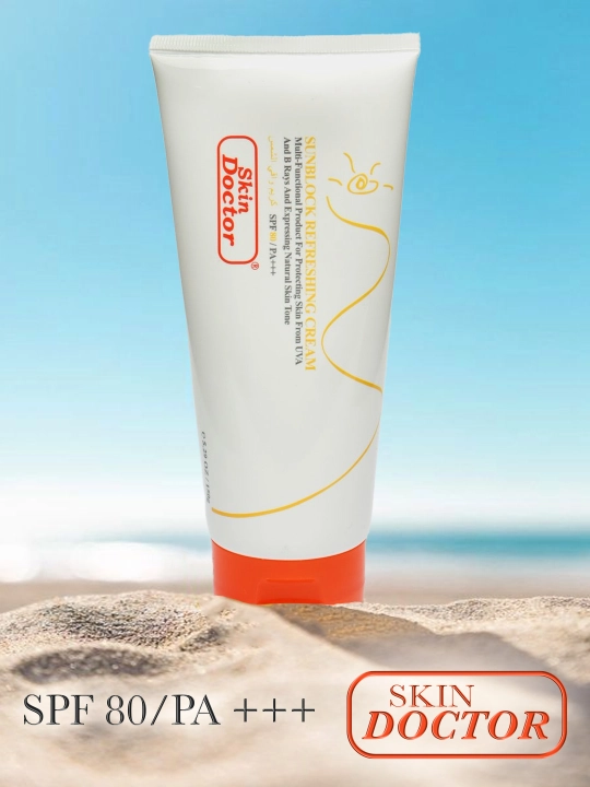 Крем солнцезащитный Skin Doctor SPF 80 PA+++ для лица и тела, 150 мл - 