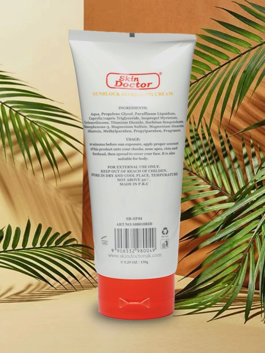 Quyoshdan himoya qiluvchi krem Skin Doctor SPF 80 PA+++ Yuz va Tana uchun, 150 ml