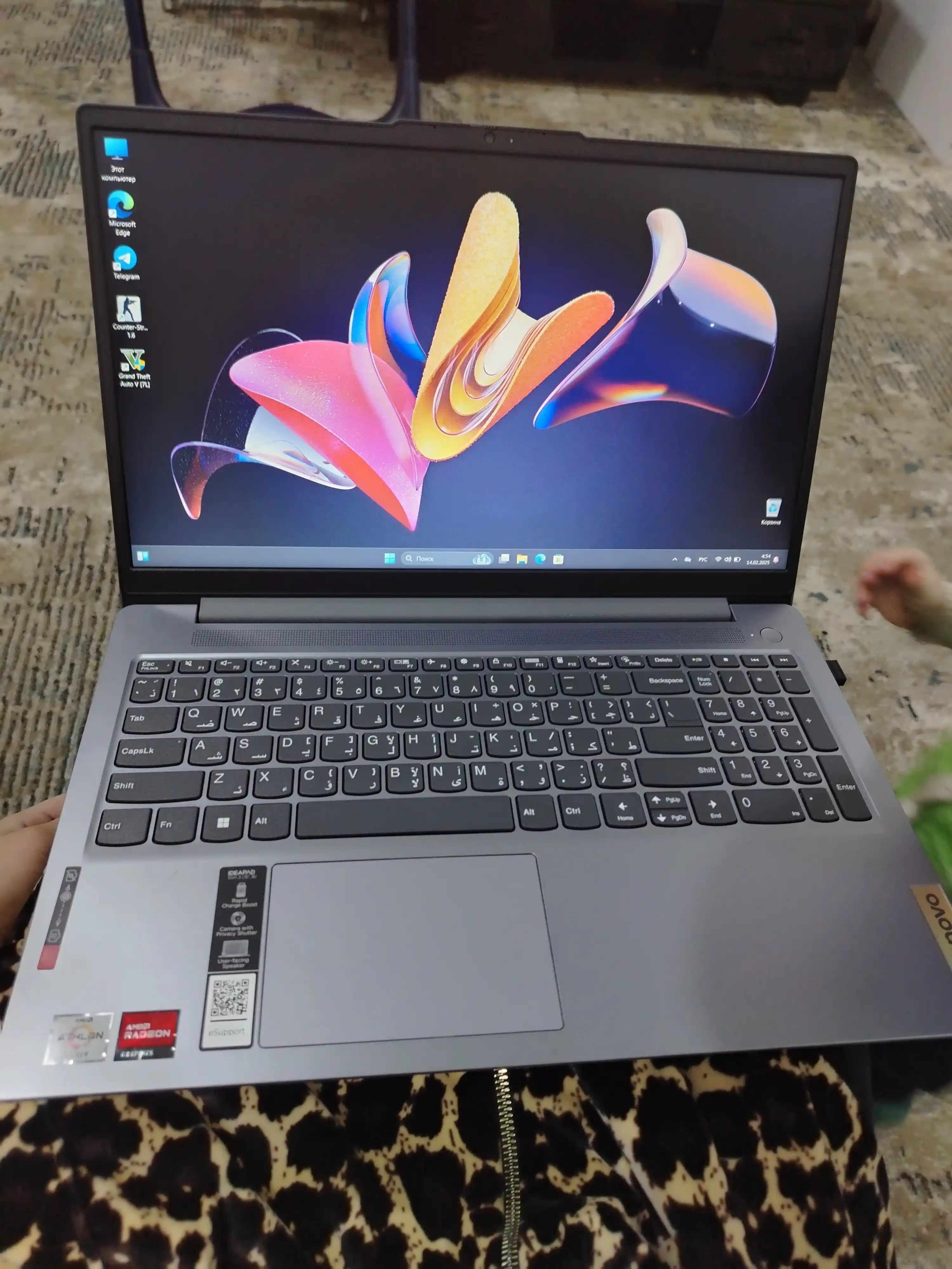 Ноутбук LENOVO IDEAPAD SLIM 3 AMD ATHLON SILVER A10 8GB DDR5 512GB SSD 15,6 FHD W11 GREY