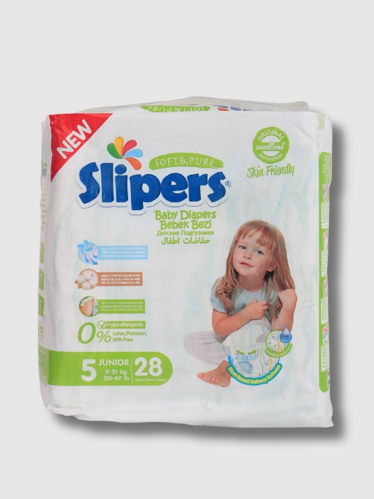 Slipper 5 Junior Подгузники для малышей, 9-21 кг / 11-25 кг - 