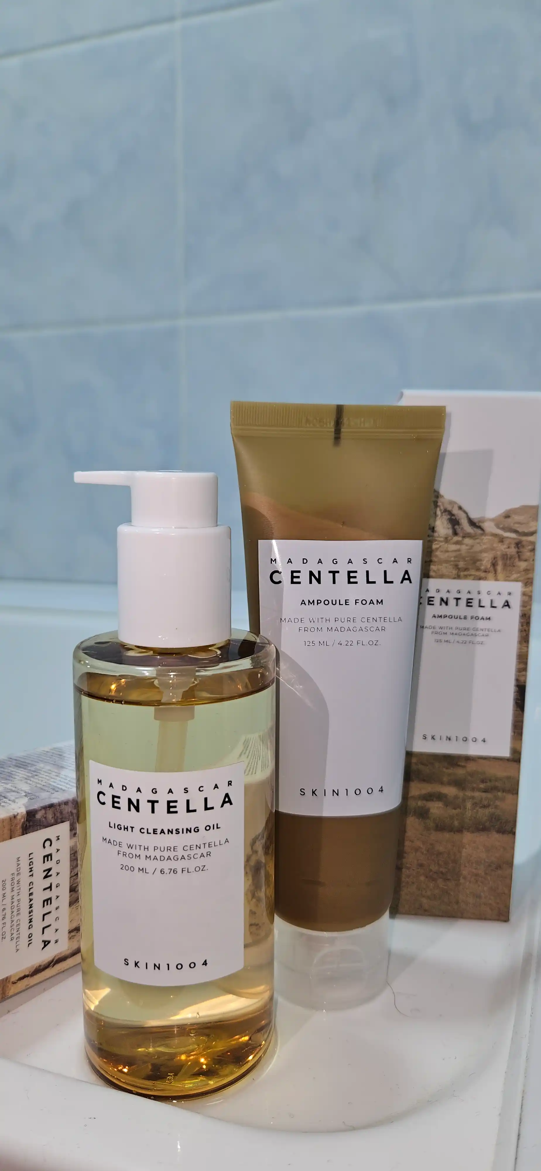 Centella bilan yuvinish uchun ko'pik, Skin1004 Madagaskar Centella Ampoule ko'pik, 125 ml