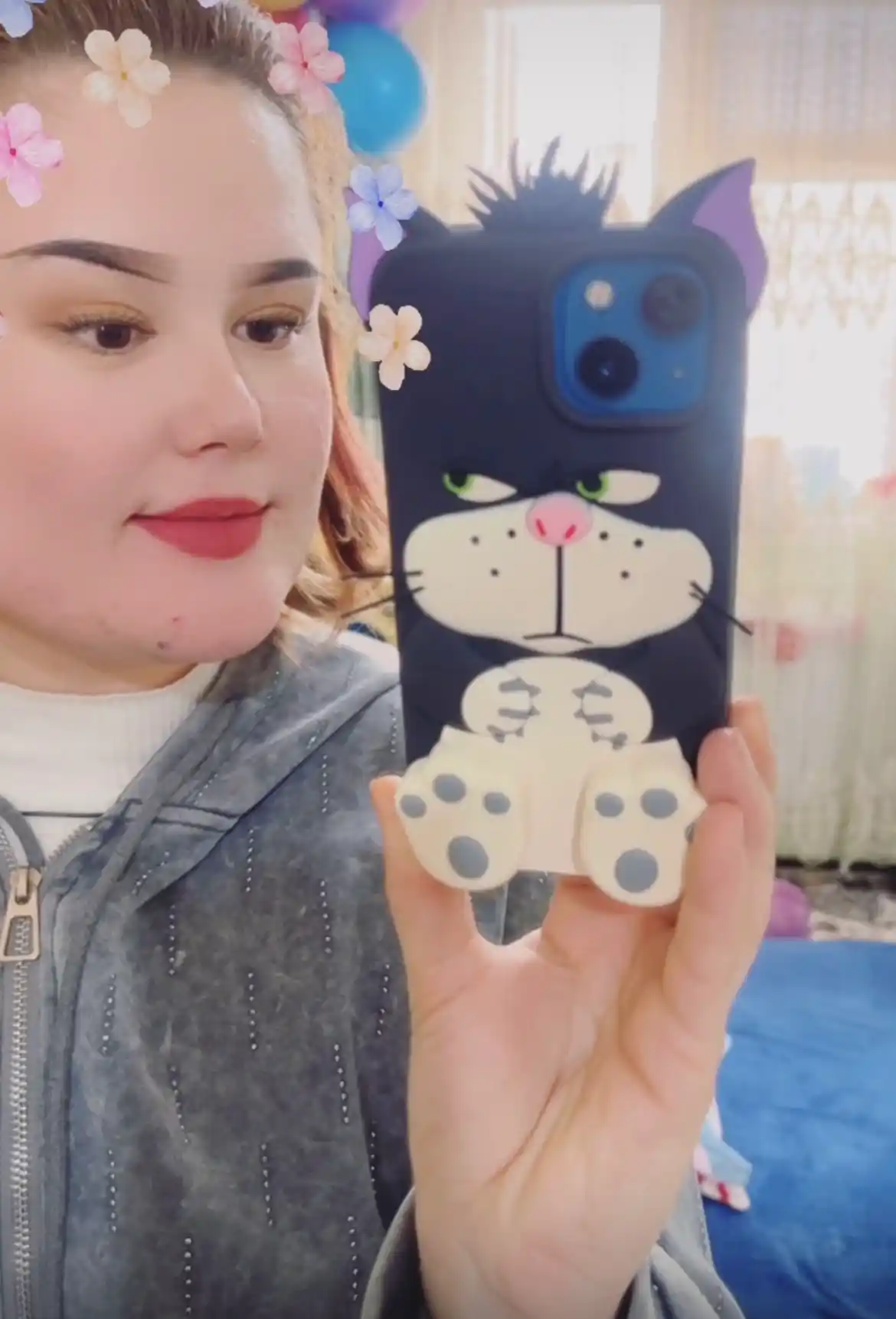 Чехол для iPhone 11, 12, 13, 14, 15, 16  люцифер кошка