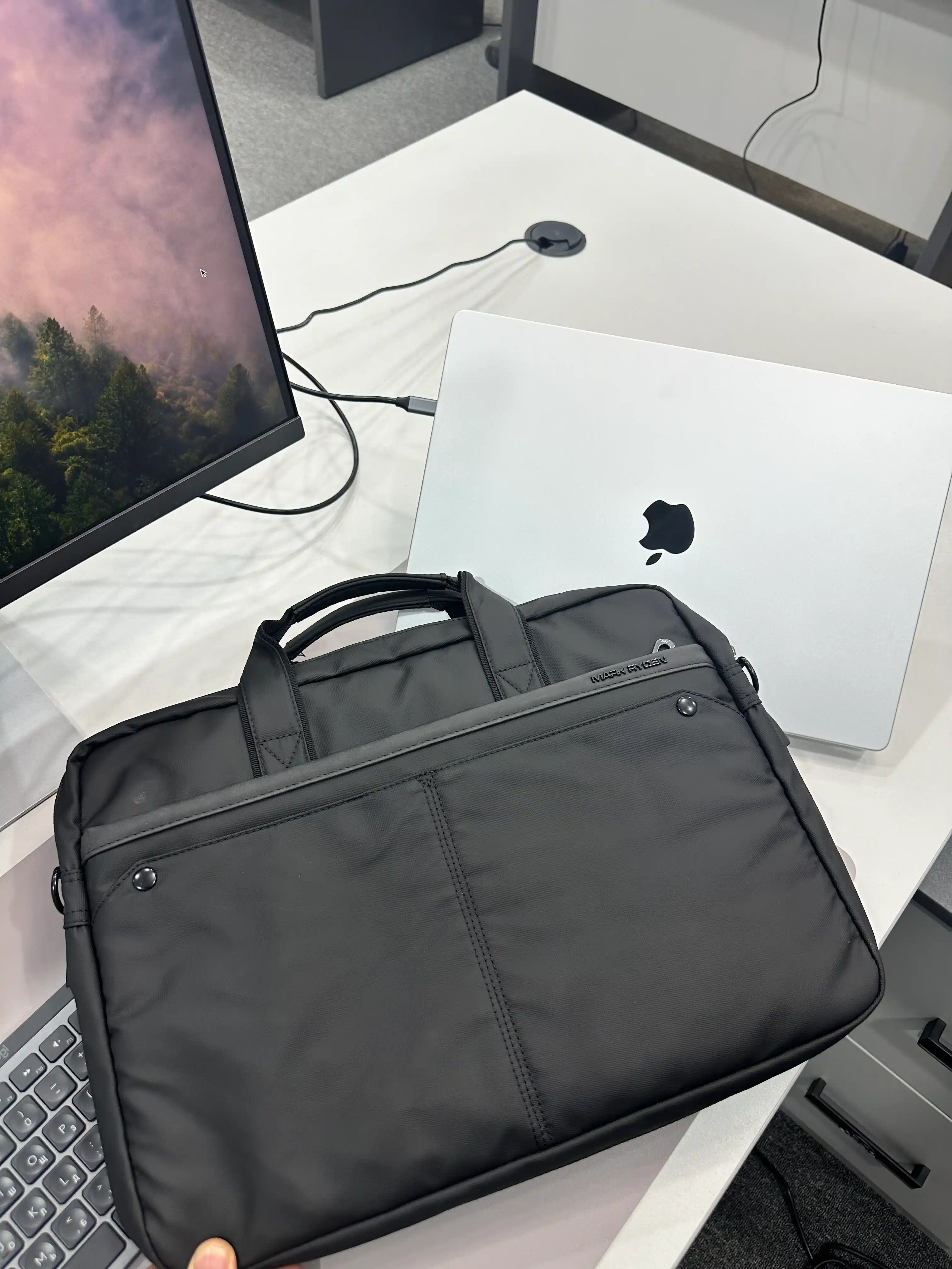 Сумка мужская Mark Ryden MR8001 для ноутбука и Macbook, деловая, через плечо, Оксфорд
