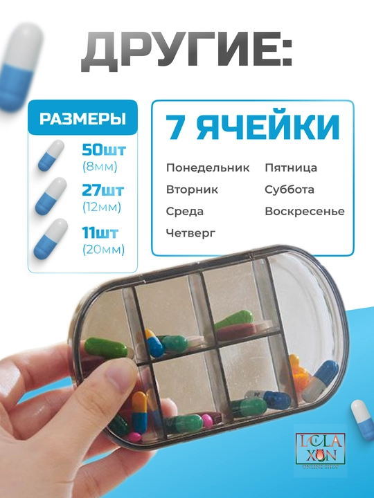 Таблетница, контейнер для лекарств и витаминов
