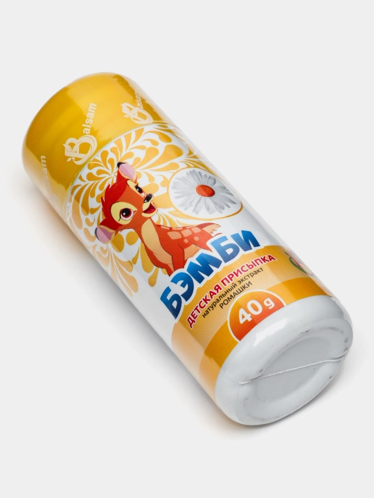 Детская присыпка "БЭМБИ", 100/40 г, с ромашкой, с можжевельником, с лавандой, и с чередой