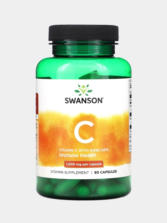 Swanson C 1000 мг с шиповником, капсулы