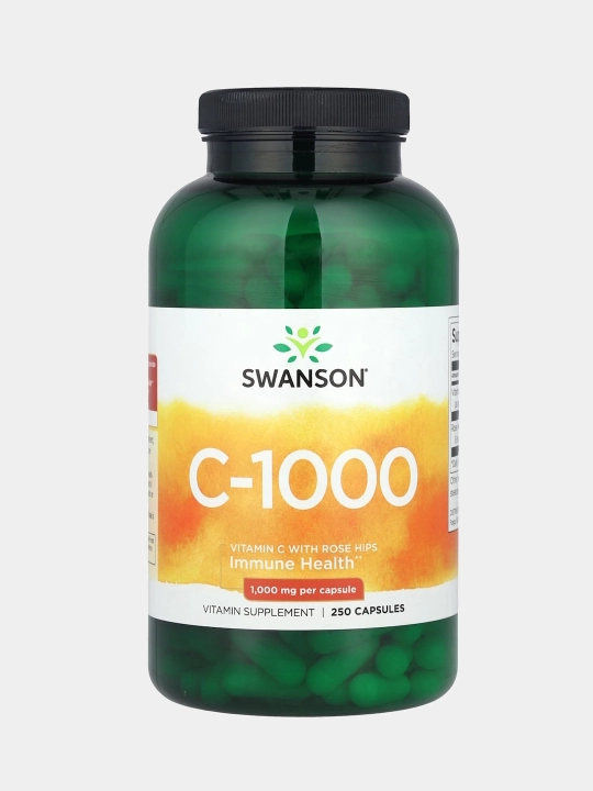 Swanson C 1000 мг с шиповником, капсулы