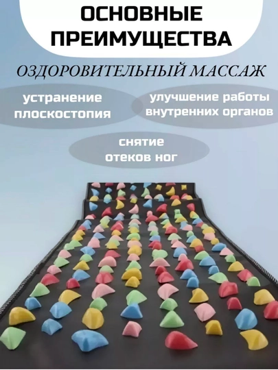 Рефлекторный массажный коврик для ног, ортопедический ковер, массажный коврик