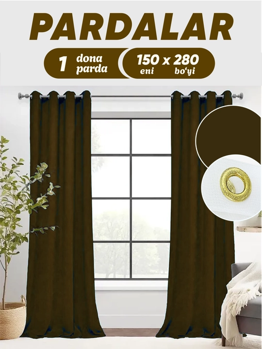 Шторы готовые, 150 х 280 см, 1 шт - 