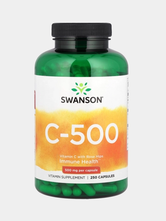 Swanson C 500 мг с шиповником, капсулы