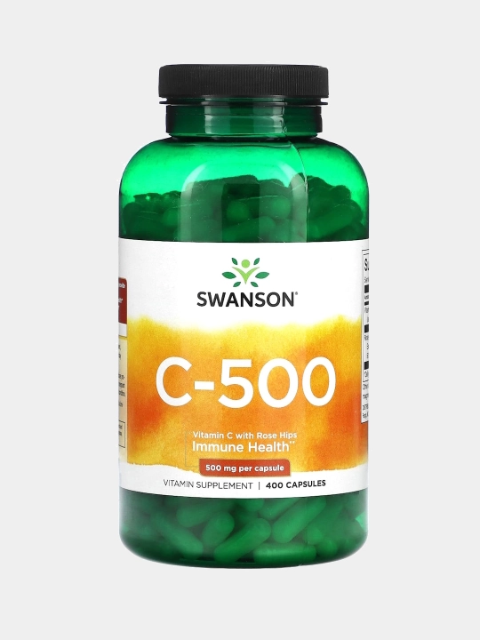 Swanson C 500 мг с шиповником, капсулы