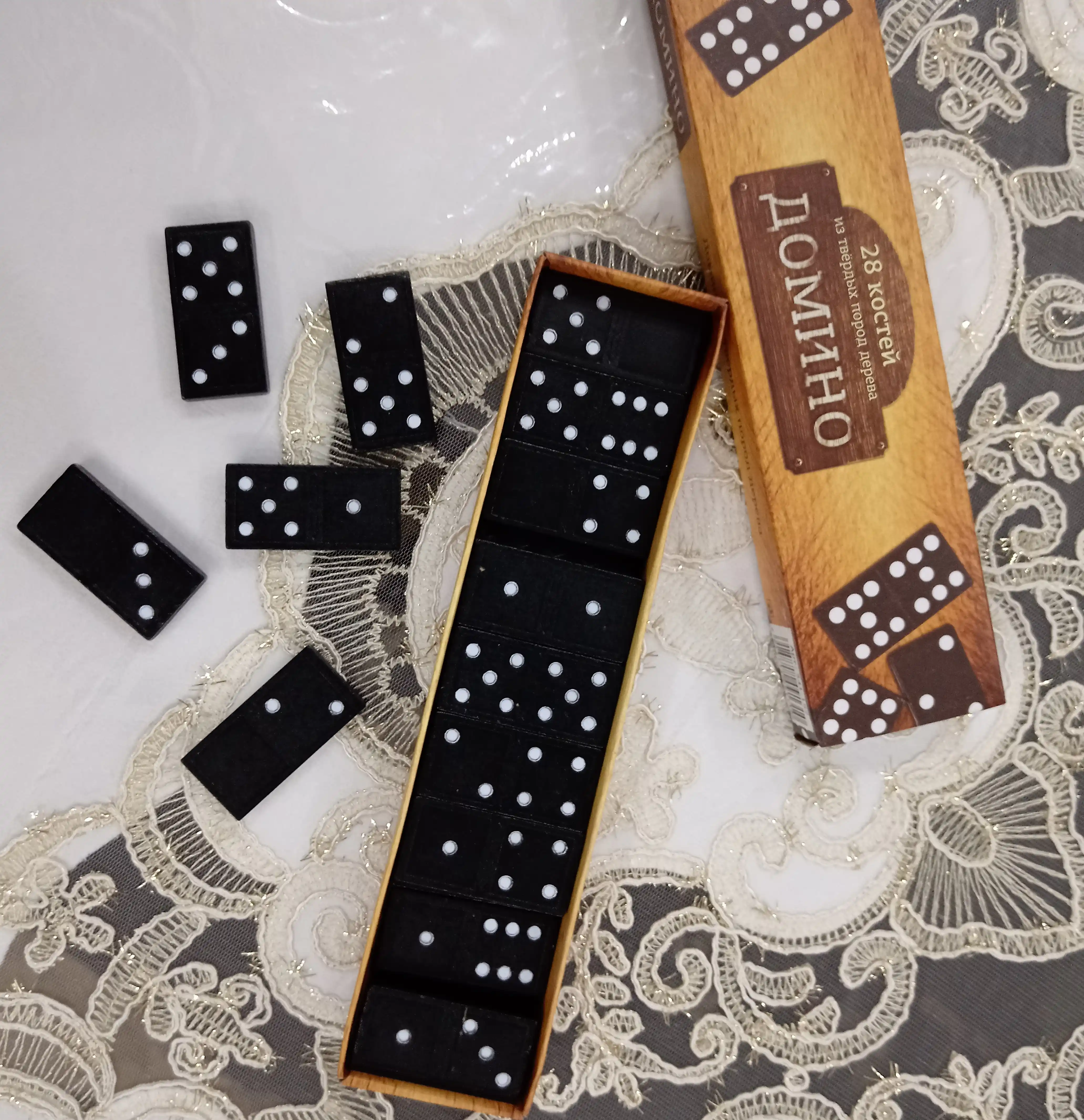 Настольная игра Домино 28 костей, Код. 26809