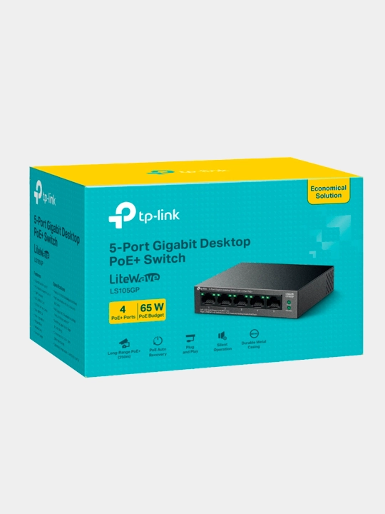 TP-Link LS105GP 5 va 8 portli gigabit PoE svitch kommutator