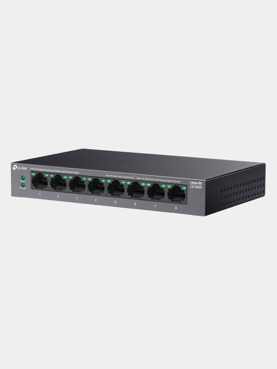 TP-Link LS105GP 5 va 8 portli gigabit PoE svitch kommutator