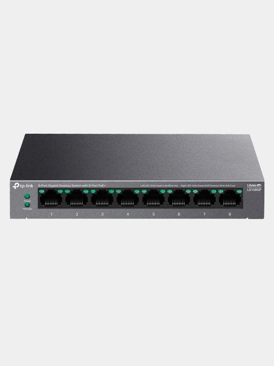 TP-Link LS105GP 5 va 8 portli gigabit PoE svitch kommutator