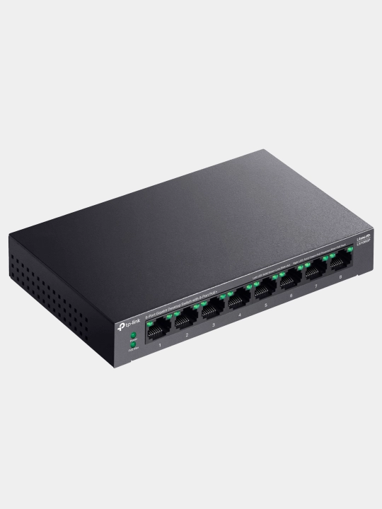 TP-Link LS105GP 5 va 8 portli gigabit PoE svitch kommutator