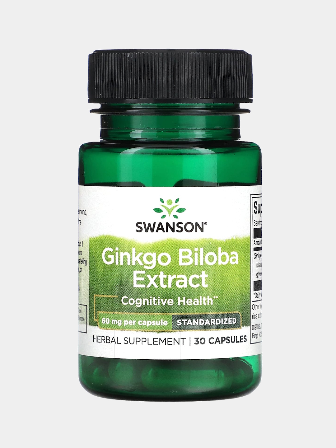 Swanson Ginkgo biloba, 60 мг, капсулы