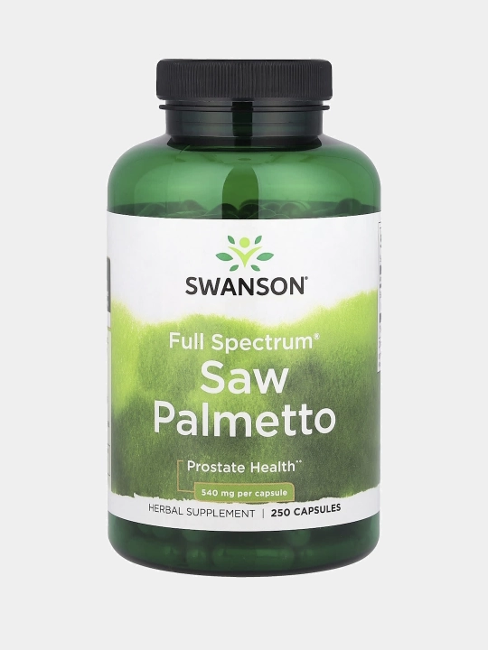Swanson Эктракт пальмы сереноа (Saw Palmetto) 540 мг (здоровье простаты), капсулы