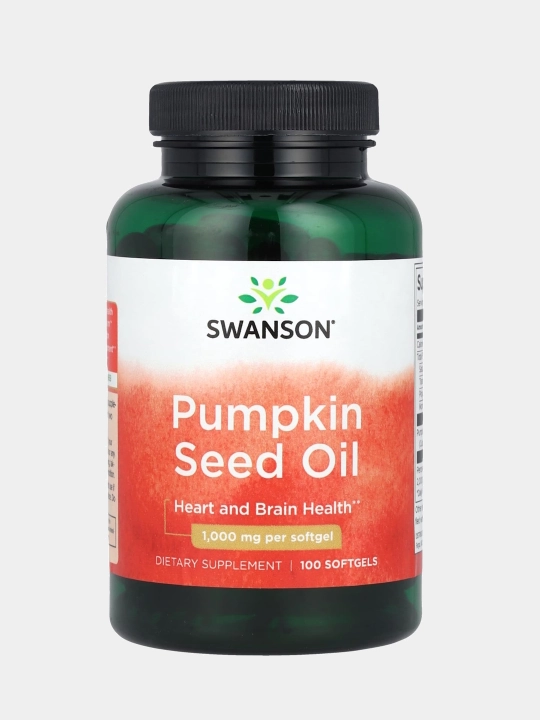 Swanson Масло тыквенных семян, Pumpkin Seed, Oil 1000 мг, 100 капсул