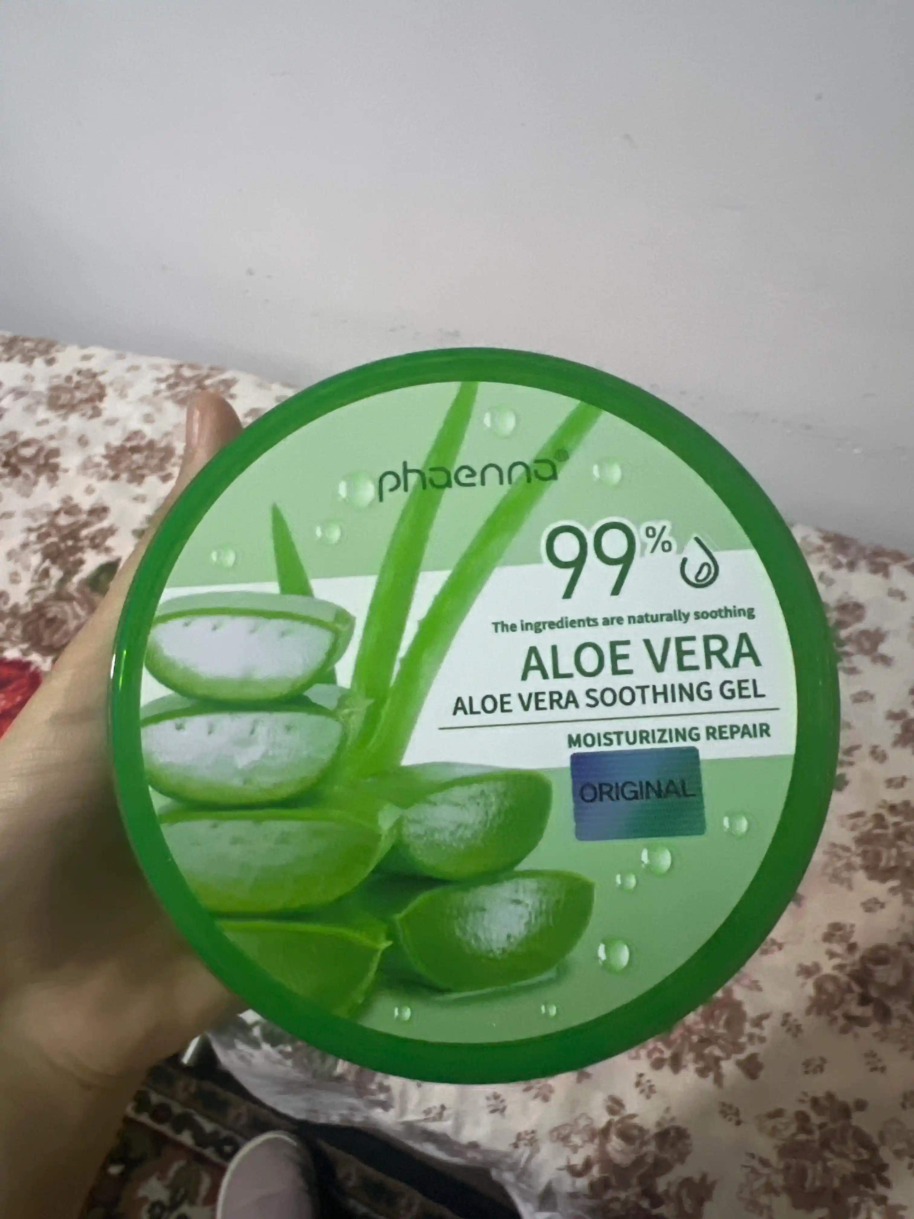 Yuz va tana uchun Aloe Vera, aloe bilan namlantiruvchi gel, 99% tiklovchi gel, 100 ml