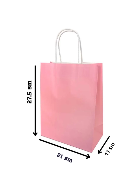 Sovg'a sumkasi bayramona qog'ozli tutqich bilan kraft paketlari 2dona 5dona 10dona 27*21см